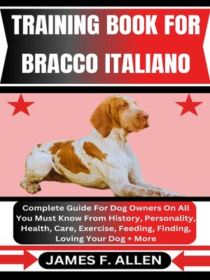 cover image of TRAINING BOOK FOR BRACCO ITALIANO